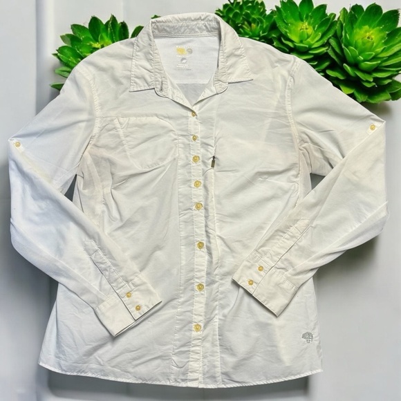Mountain Hardware Long Sleeve Vented Camp Outdoors Button Down Size 12 - Picture 1 of 8